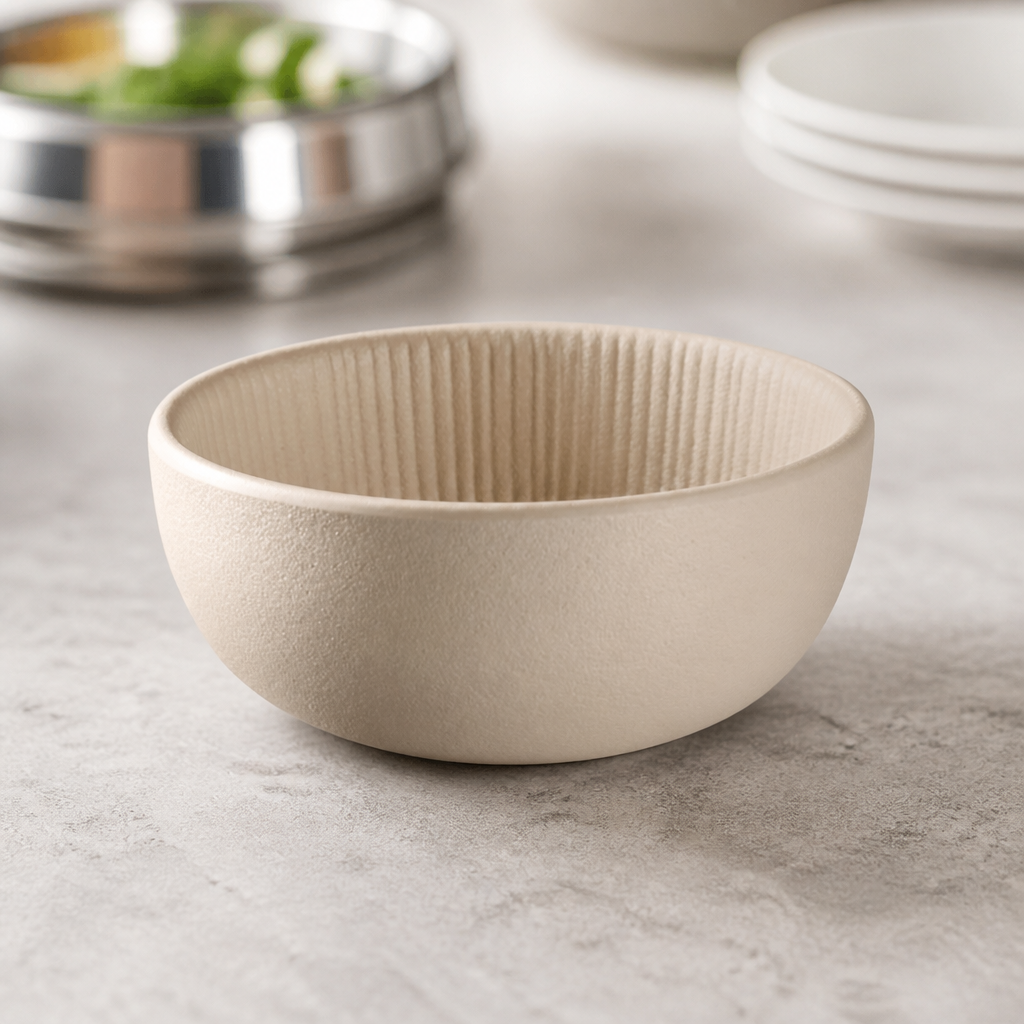Commercial Melamine Bowl 0.1 Ltr 85mm Sand Color