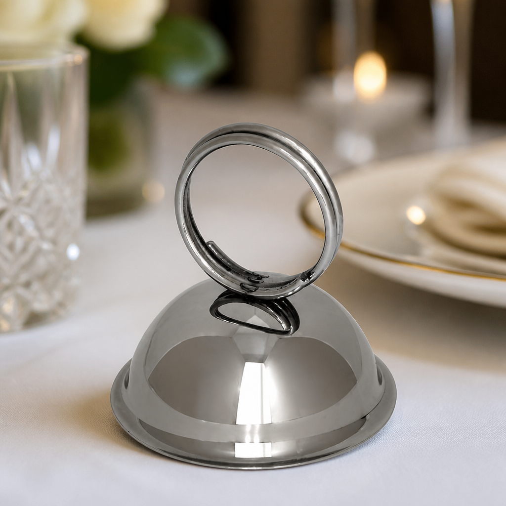 Commercial Stainless Steel Menu Card Holder 60mm Height