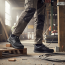 Premium Steel Toe and Midsole Safety Trainers with Flyknit Upper and Dual Density PU Sole for Shock Absorption and Slip Resistance
