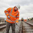 Premium High Visibility Rail Track Polycotton Jacket in Orange with EN471 Certification and Multiple Pockets