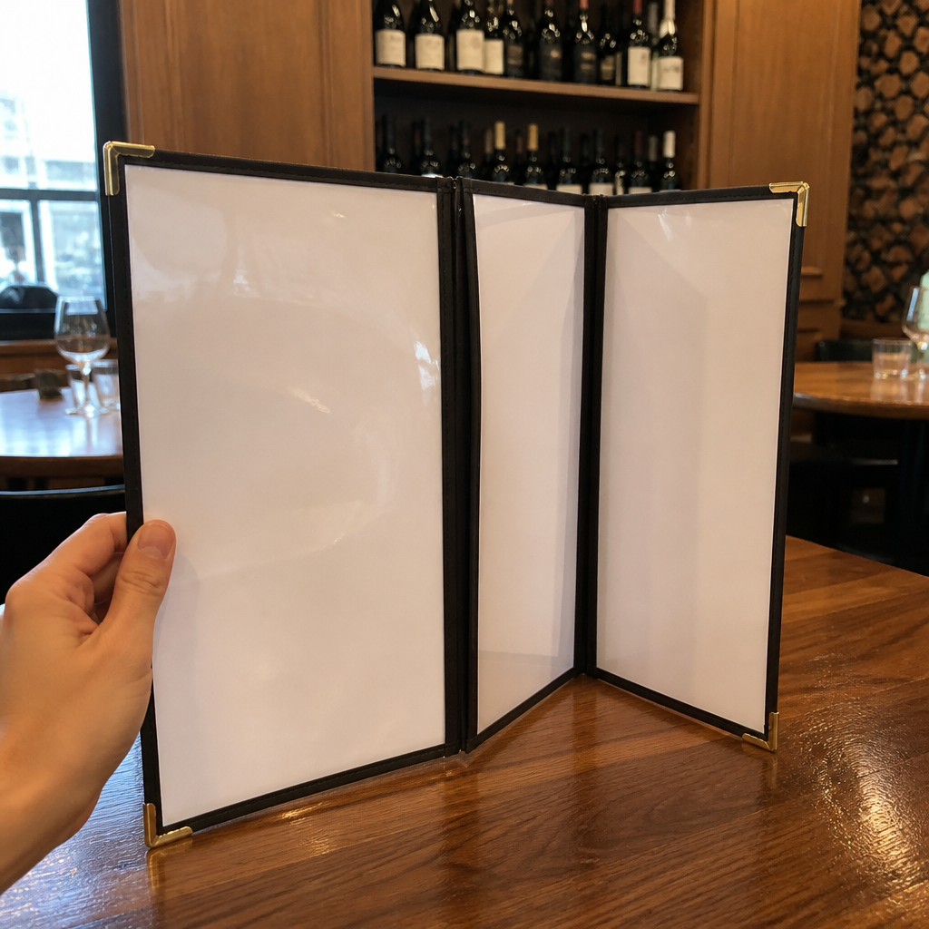 Commercial Double-Sided Menu Cover 3 Pack
