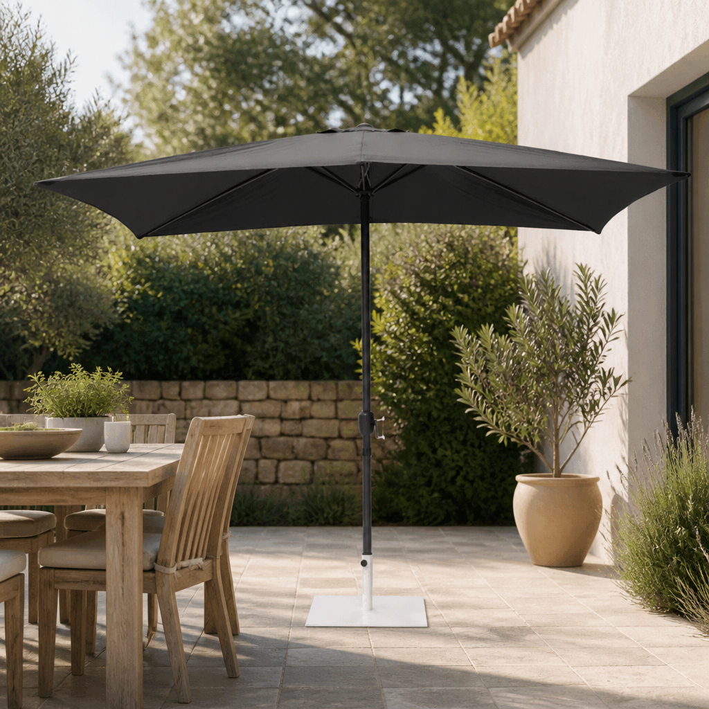 Rectangular Parasol 2m x 3m Black