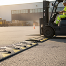 Premium Heavy Duty Speed Ramp - 7.5cm Height, 5MPH Yellow/Black with Enhanced Visibility Features