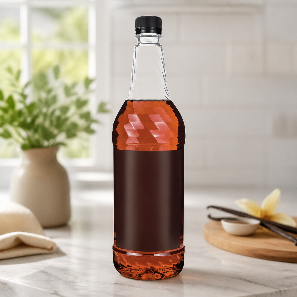 Commercial Vanilla Syrup 1L - Versatile Beverage Flavoring