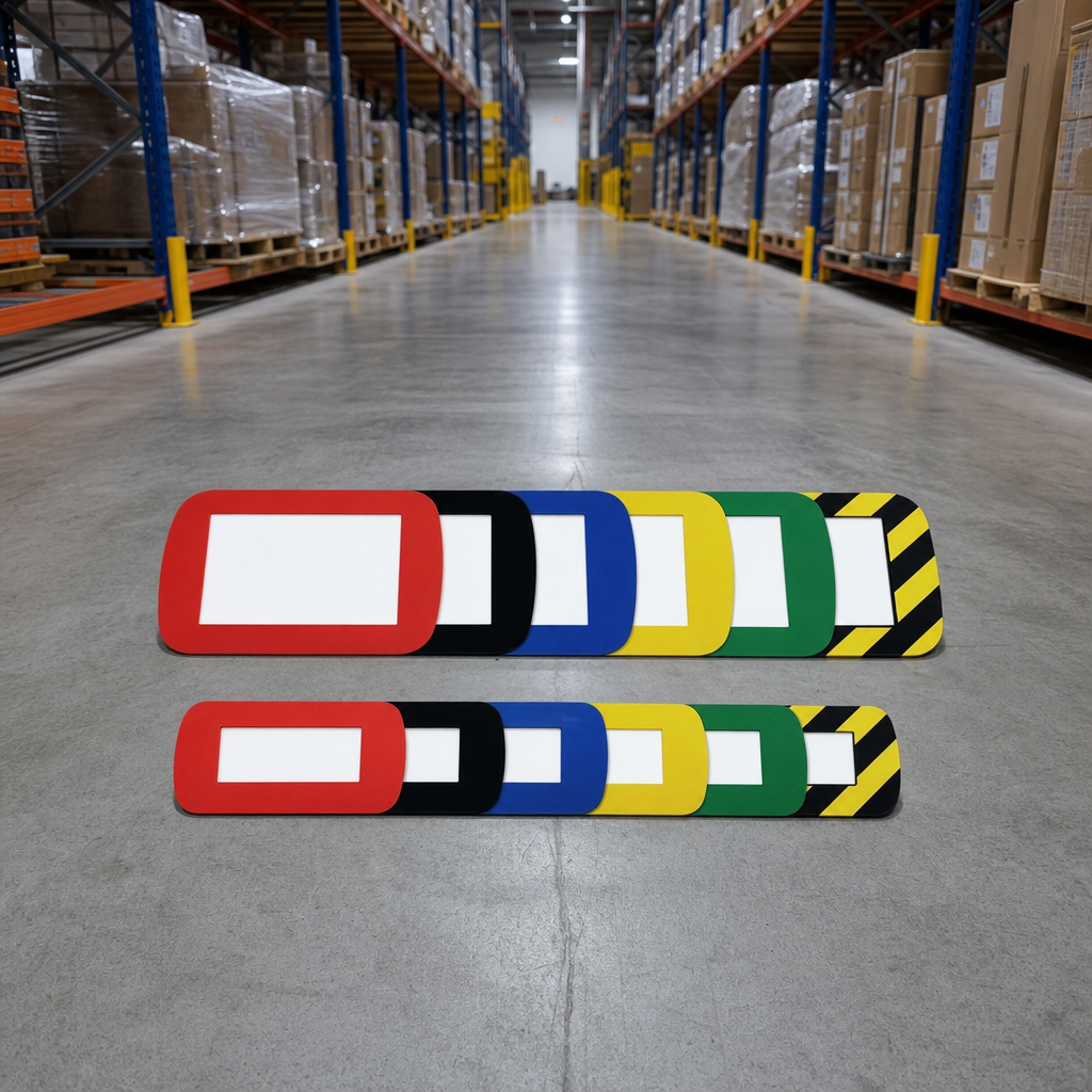 DL Size Floor Marking Frames for Signage and Safety Messages
