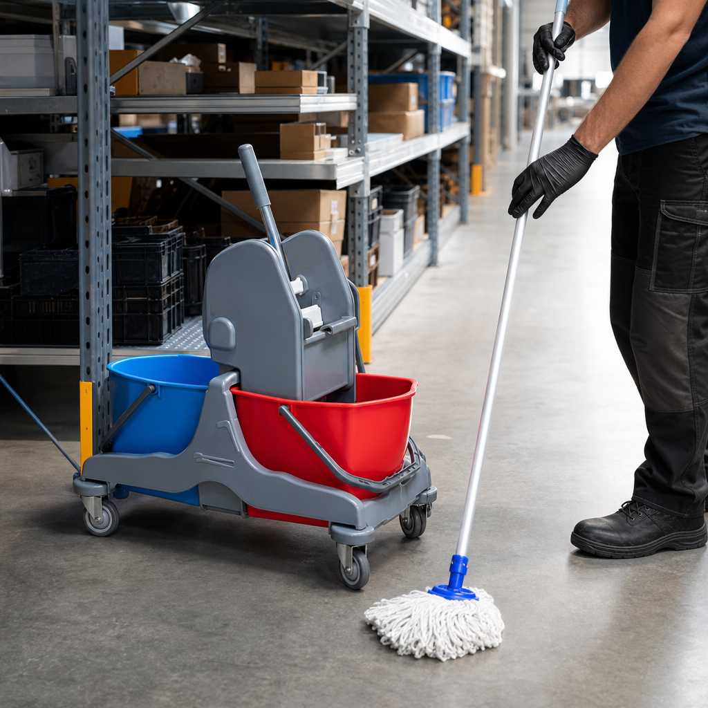 Double Cleaning Bucket with Wringing System 15L