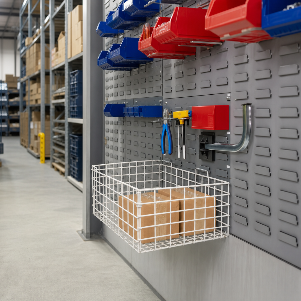 Double Indented Louvre Panels for Small Parts Storage