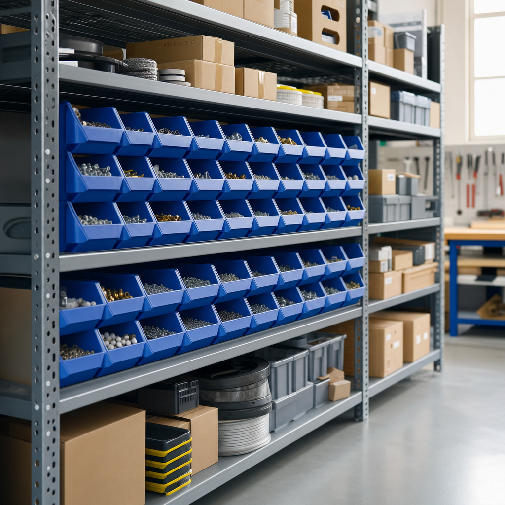 Double Indented Louvre Panels for Small Parts Storage