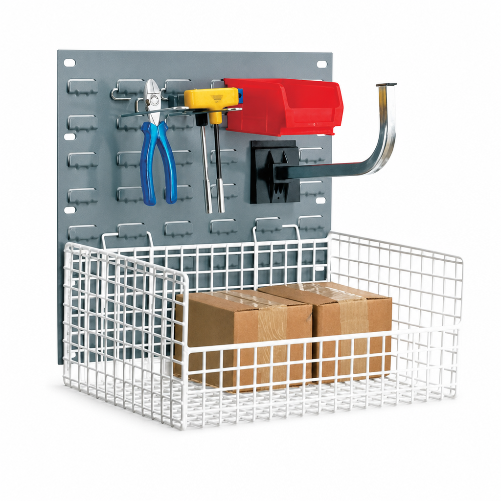 Double Indented Louvre Panels for Small Parts Storage