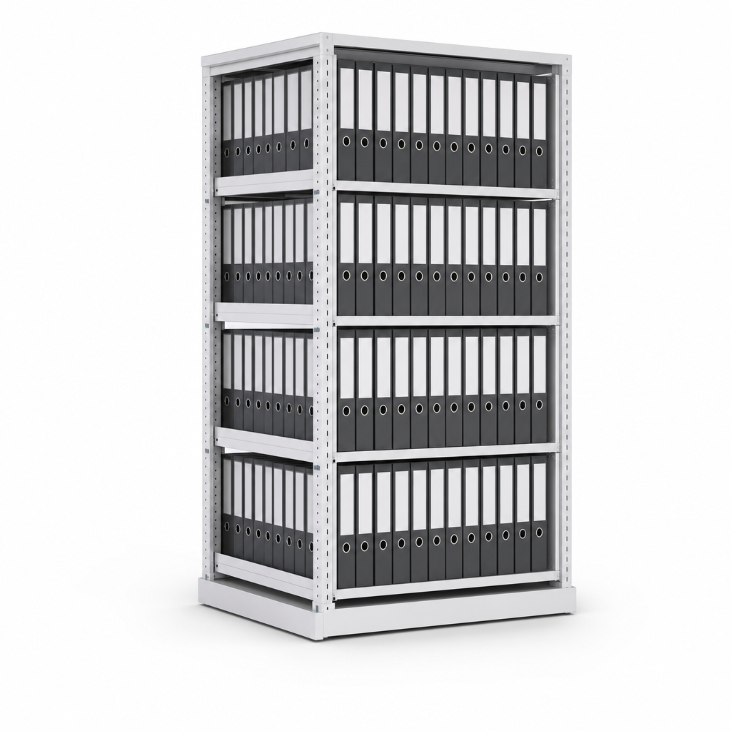 Double Sided Lever Arch File Storage Unit for 100 A4 Files