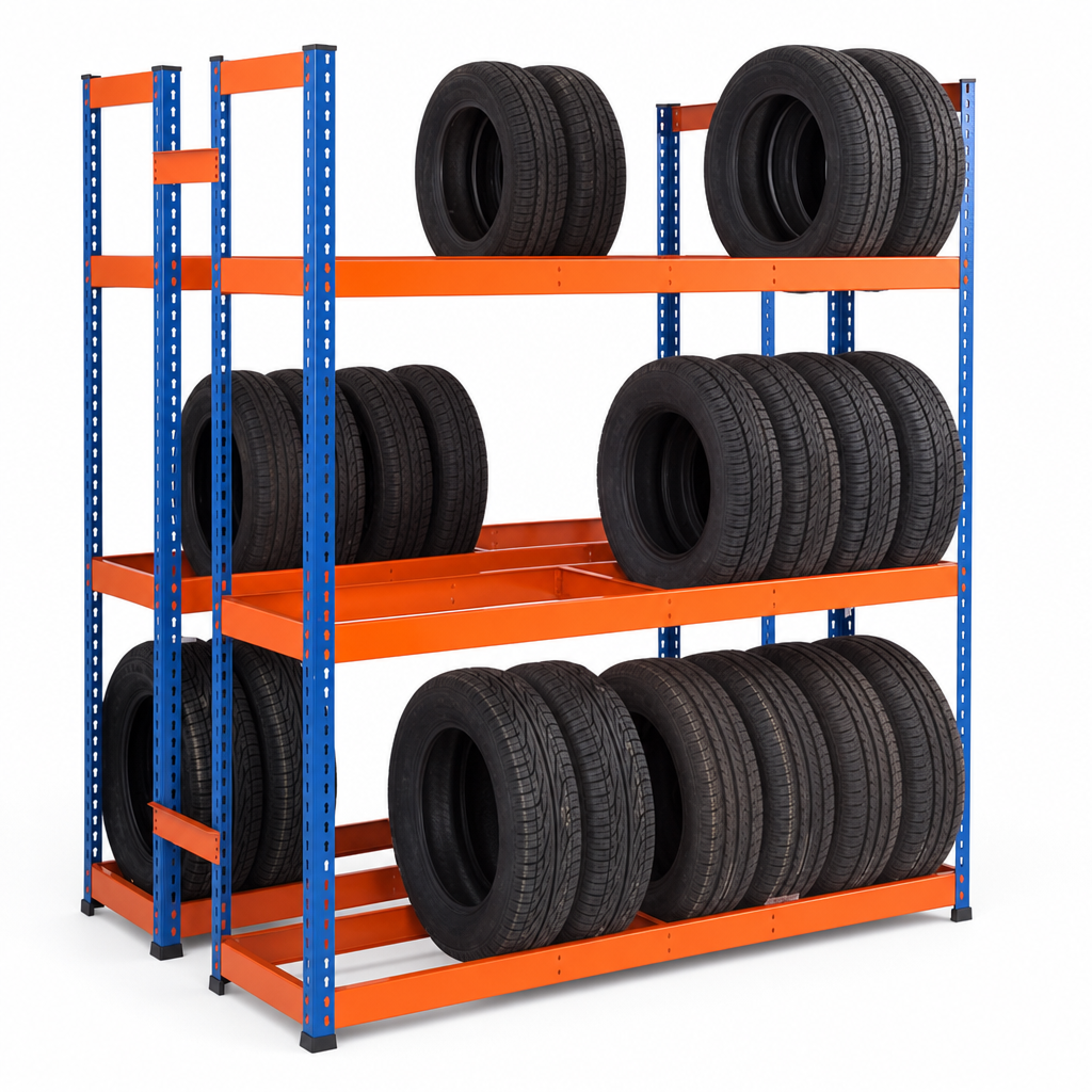 Double Sided Steel Tyre Racking Bays
