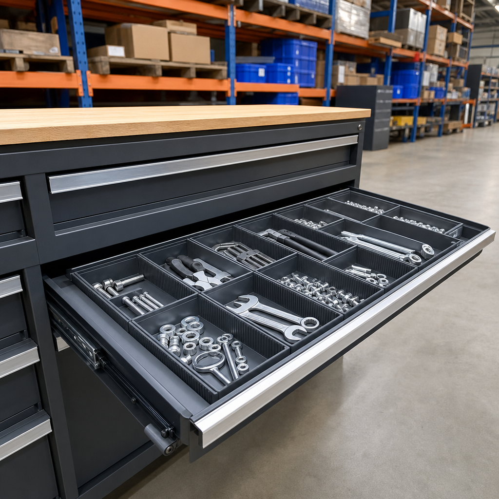 Drawer Divider Inserts for 1300mm Wide Tool Cabinet Drawers