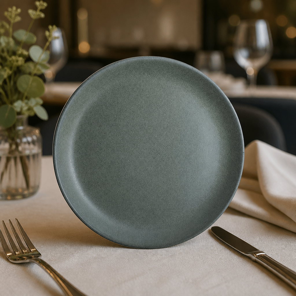 Commercial Coupe Plates 220mm Teal Vitrified Stoneware 24 Pack