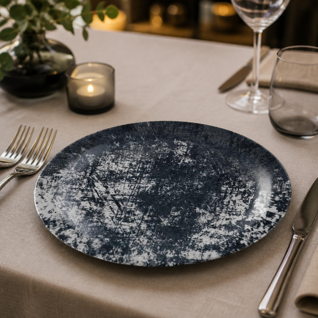 Commercial Urban Plates Black 254mm 12 Pack for catering