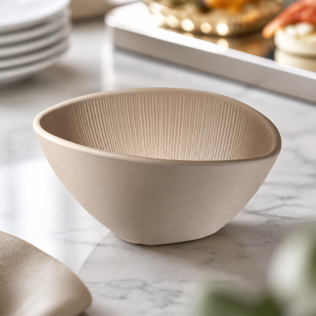 Commercial Serving Bowl 500ml 190x165mm Melamine Durable