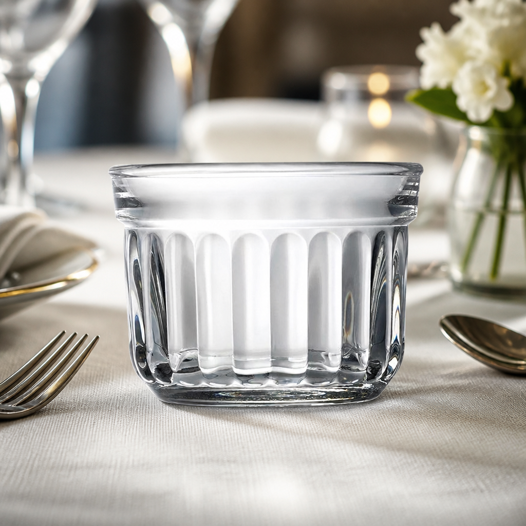 Set of 6 commercial dessert glasses 160ml for serving desserts