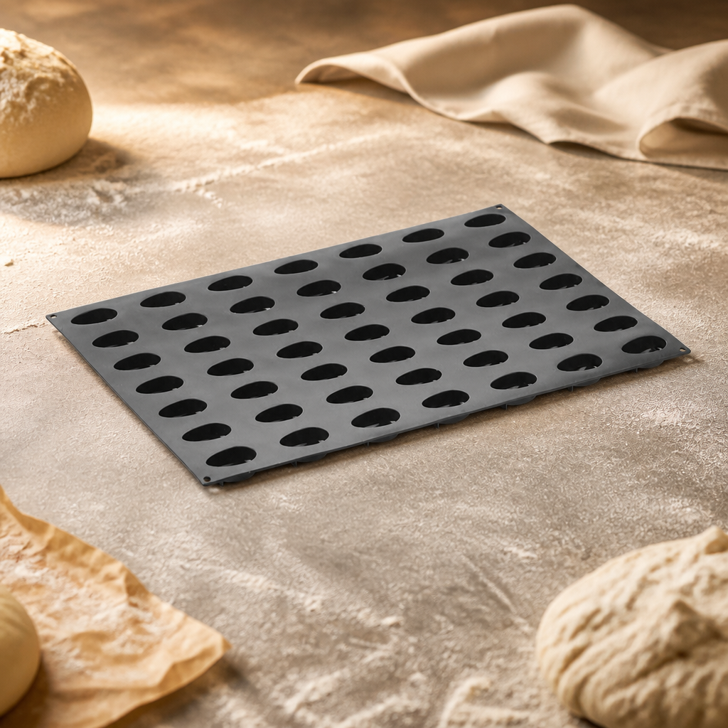 Commercial Silicone Quenelle Mould 600x400mm for desserts