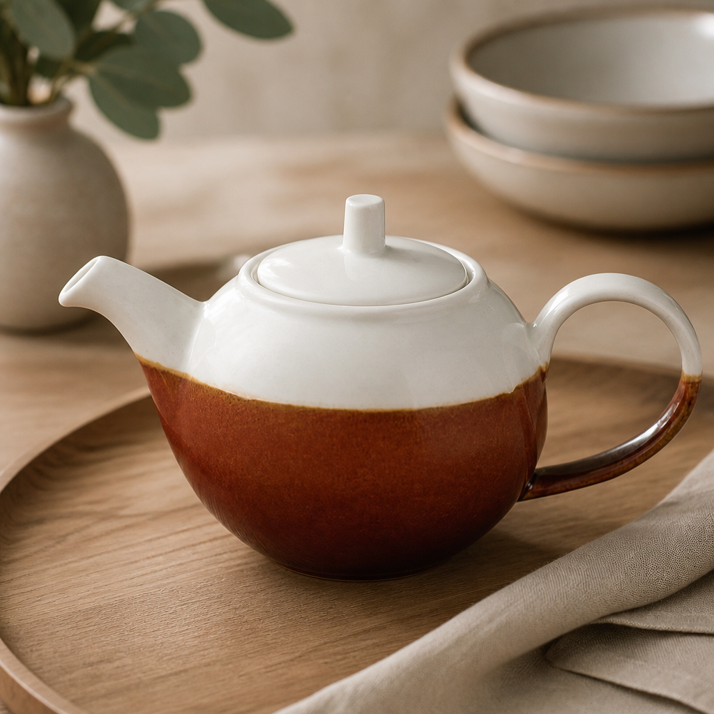 Commercial Teapots 430ml Brown Super Vitrified Ceramic 4 Pack