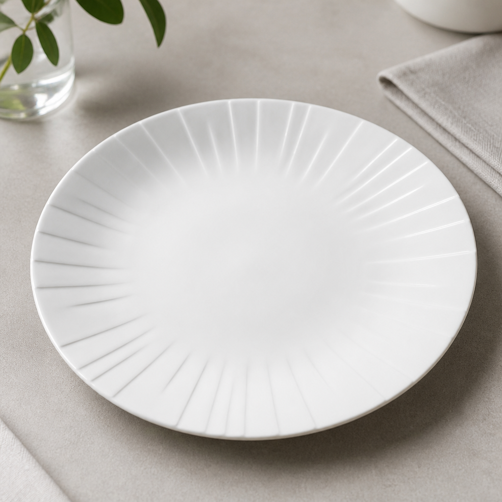 Commercial Gourmet Coupe Plates 280mm Stackable 6 Pack