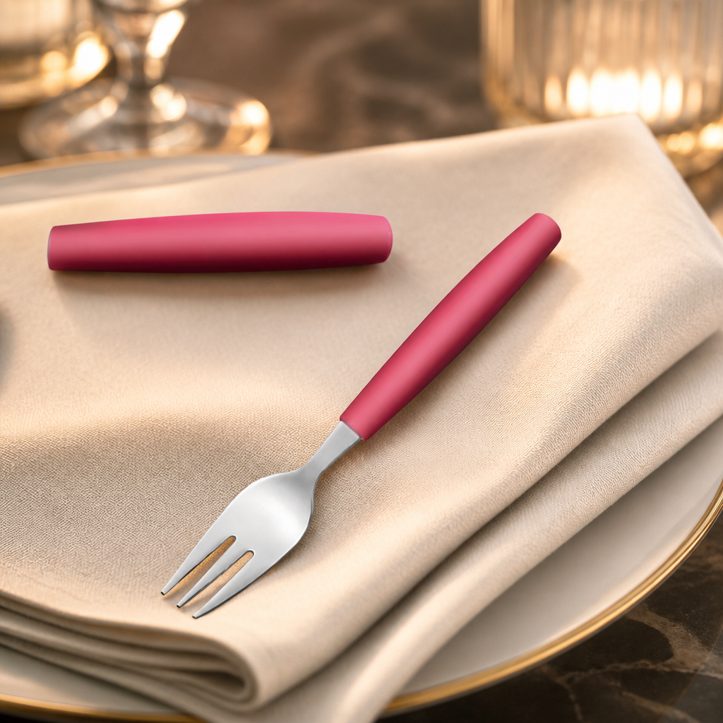 Commercial Cake Forks Red 165mm - Pack of 12