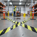 Premium Multi-Colored Barrier Tape 75MM x 500M - High-Visibility Safety Marking for Hazardous Areas
