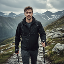 Premium Waterproof Softshell Jacket with Microfleece Inner Layer, Adjustable Hem, and Zipped Pockets in Black - Size 3XL