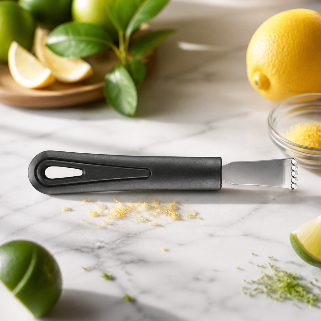 Commercial zester with stainless steel blade and comfortable grip