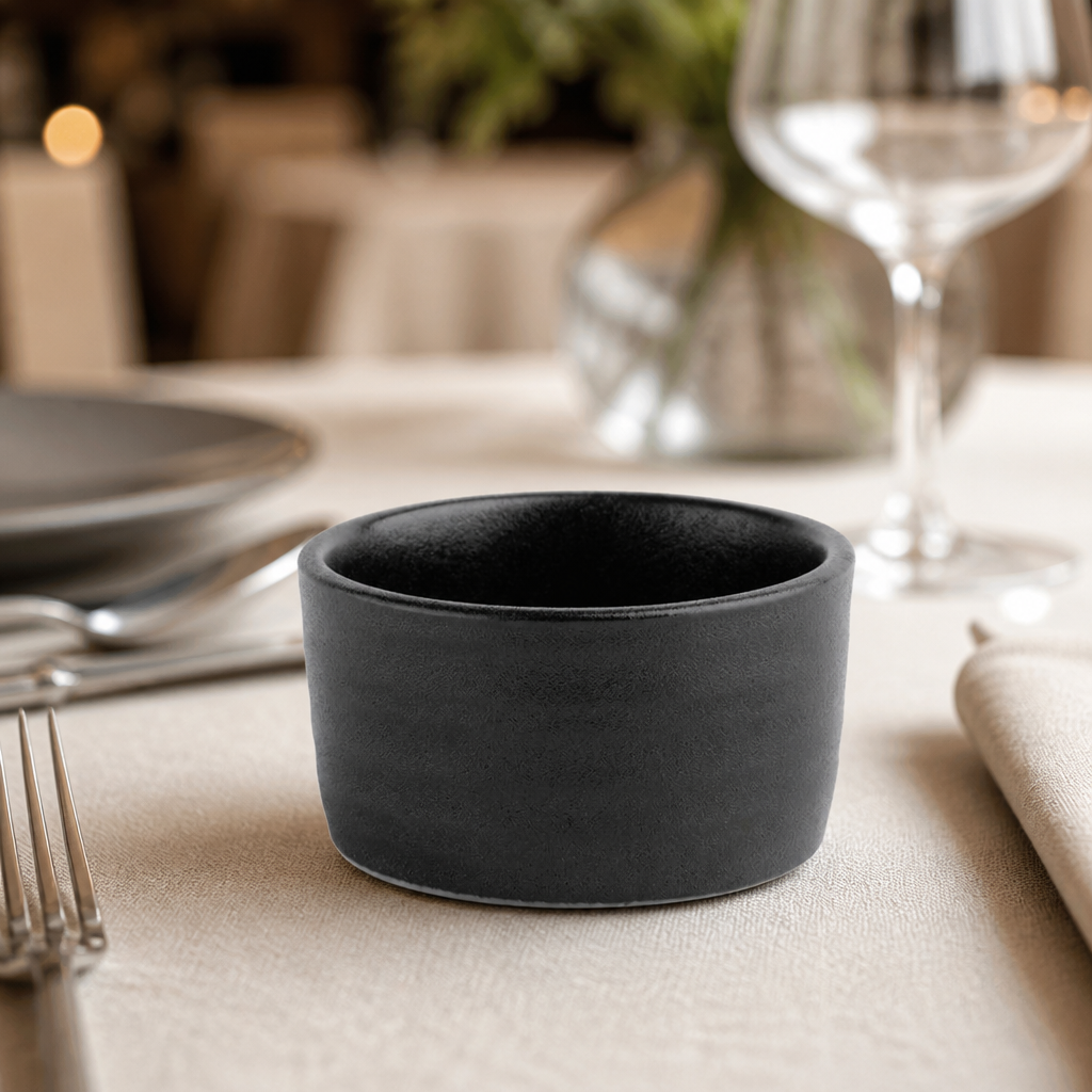 Commercial Snack Bowls Textured Black 67mm 12 Pack