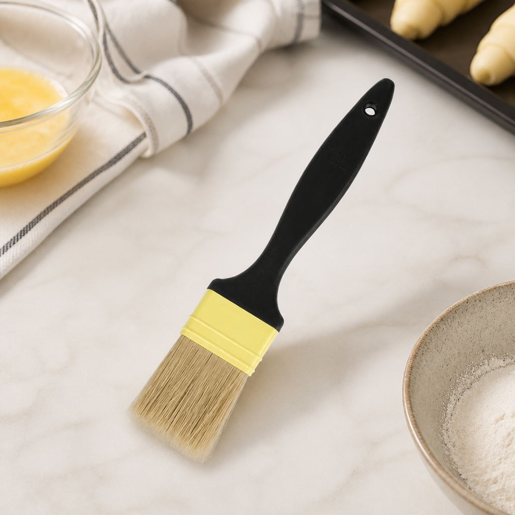 Commercial Pastry Brush Natural Flat Bristles 5cm for Kitchens