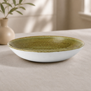 Commercial Coupe Bowls 40oz Olive Plume Design 12 Pack