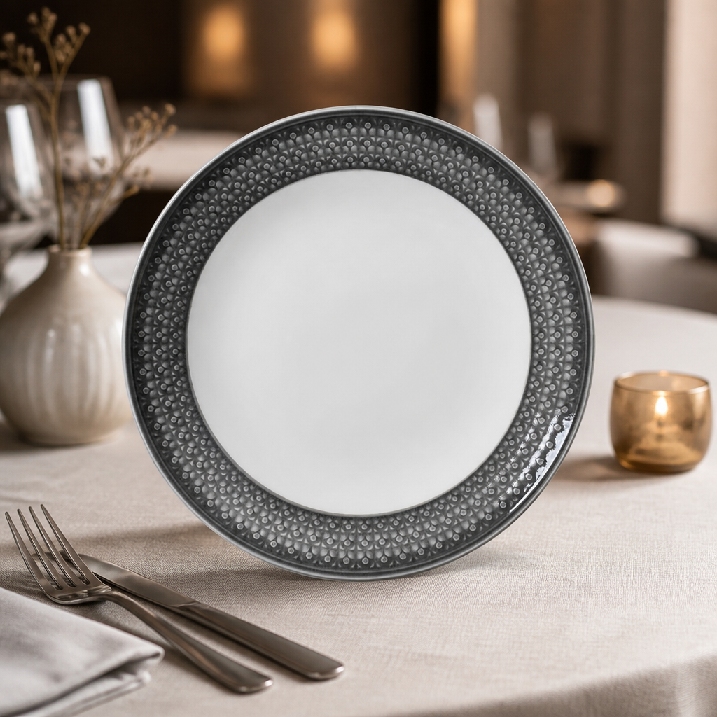 Commercial Truffle Coupe Plates 285mm - 6 Pack Bead Design