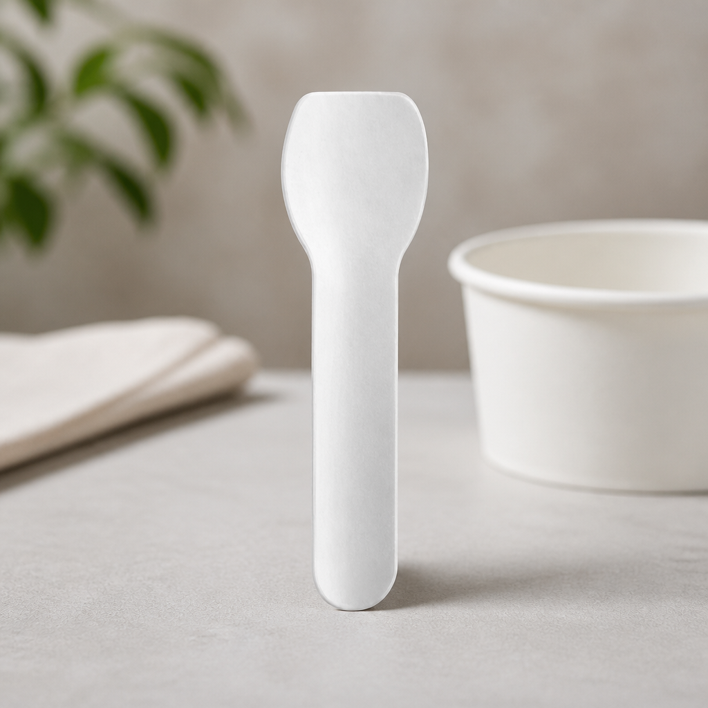 Paper Ice-Cream Spoons 2000 Pack Eco-Friendly Cutlery