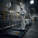 Premium Heavy Duty Type 5/6 Coverall - White, Microporous Film, Antistatic Treatment, and High Liquid Repellence