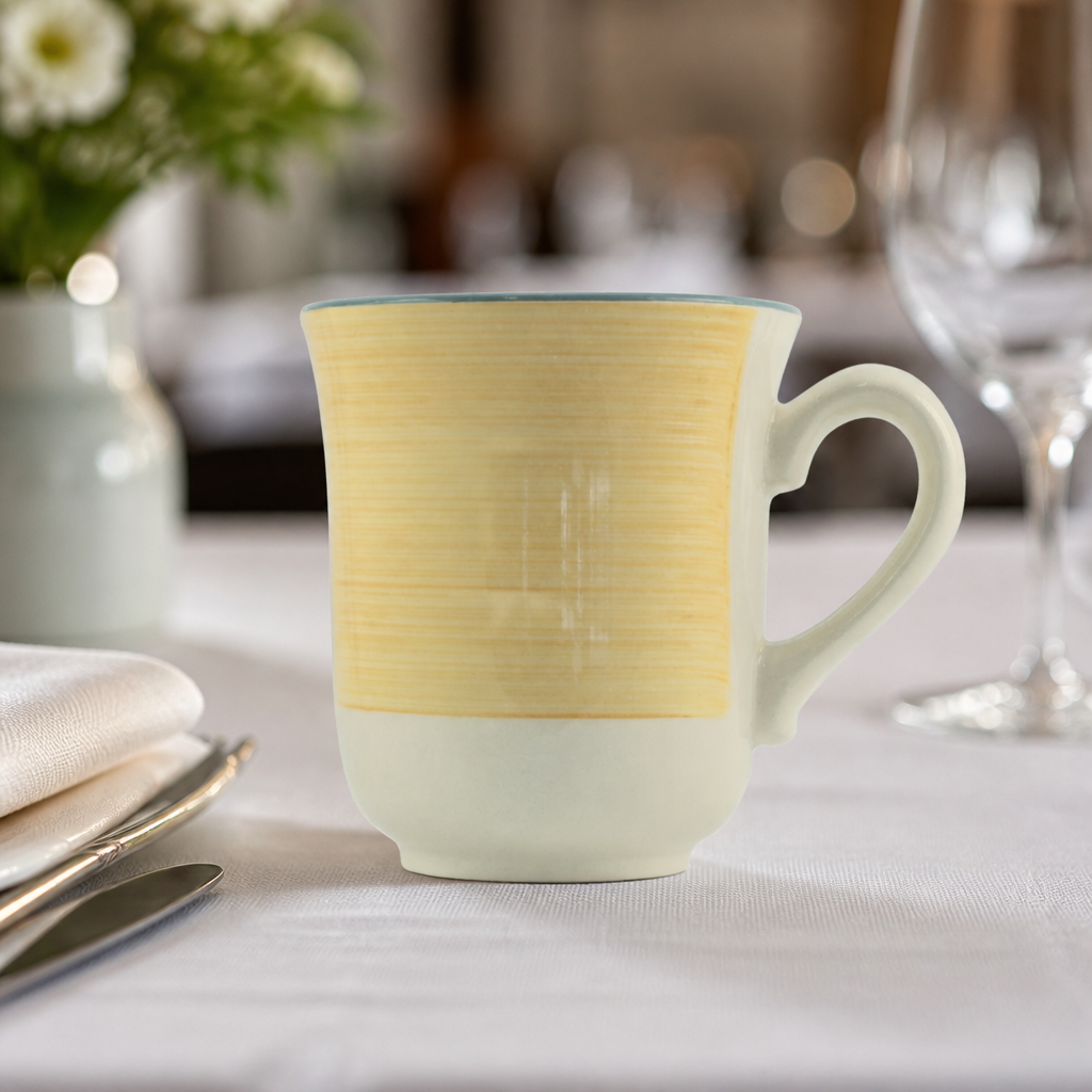 Commercial 285ml Yellow Club Mugs - 36 Pack