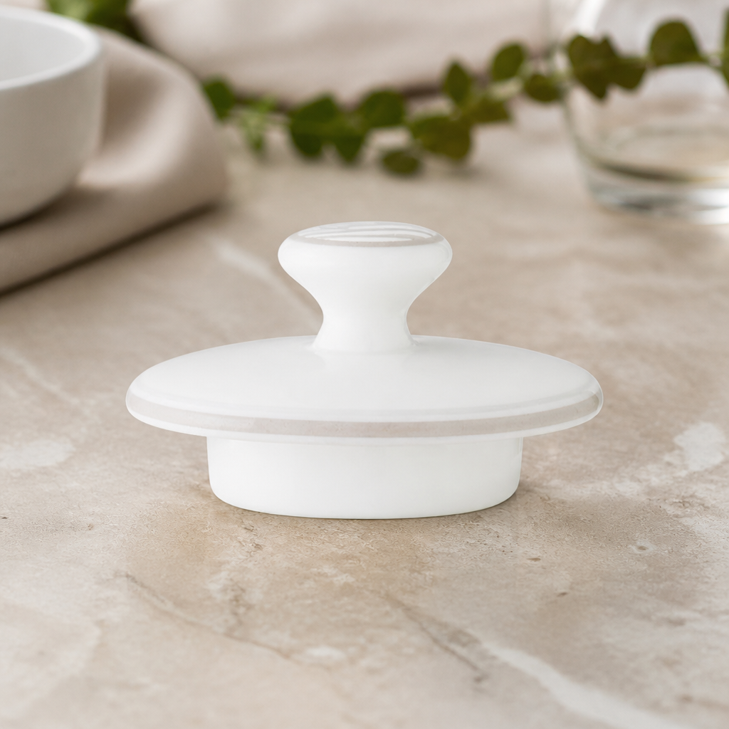 Commercial Lids for Beverage Pots Taupe 6 Pack