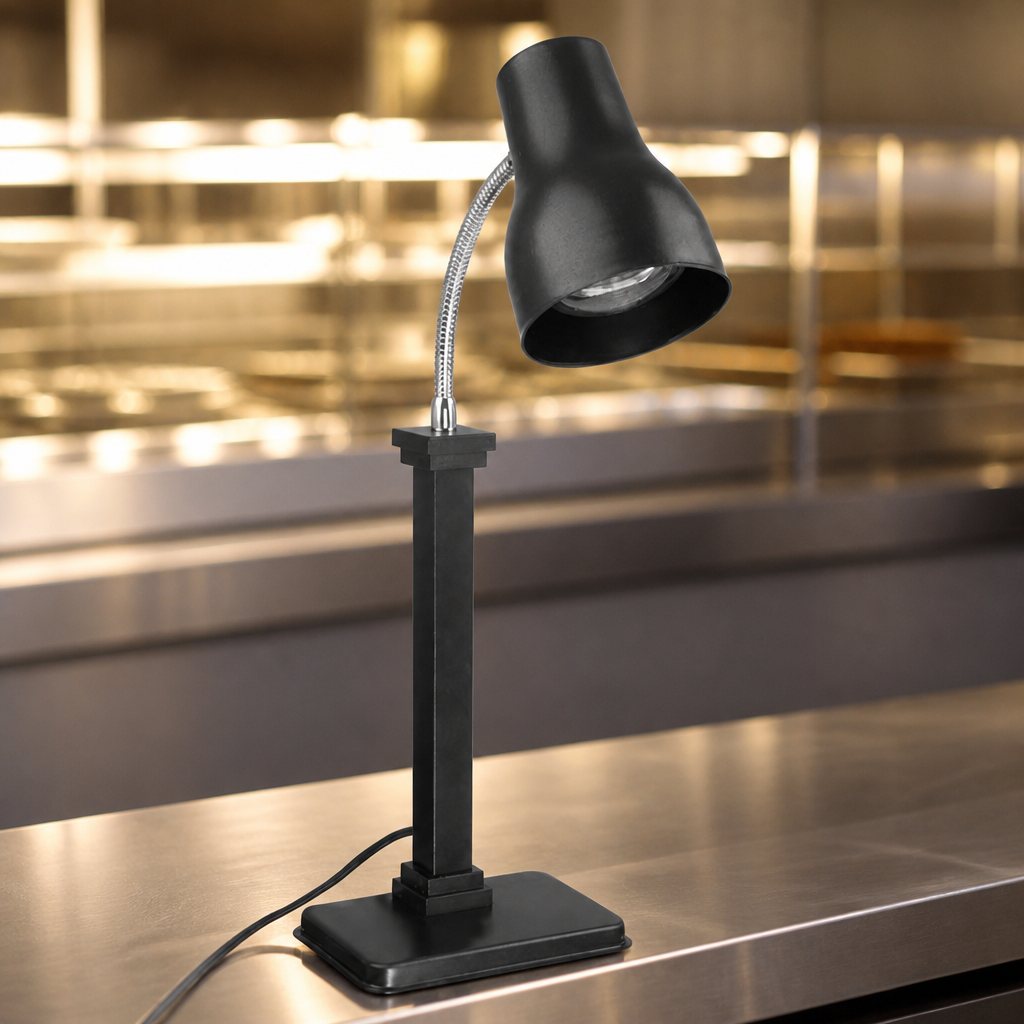 Commercial Heat Lamp Carving Station 250W Matt Black 660mm