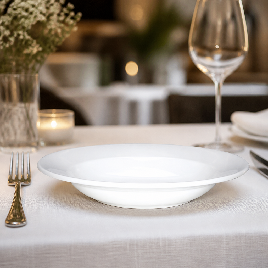 Commercial Round Pasta Bowls 300mm Fine China 12 Pack