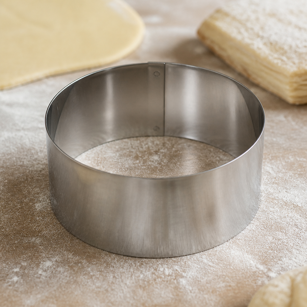 Commercial stainless steel mousse ring 120mm Ø plating mould