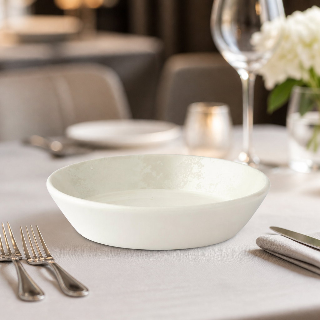 Set of 6 Crushed Velvet Flared Dishes for catering events