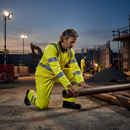 Premium High Visibility Overtrouser - Water-Resistant 300D Oxford Fabric for Outdoor Work Safety