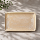 Commercial Vitrified China Rectangle Plate 270mm Sandstone 6 Pack