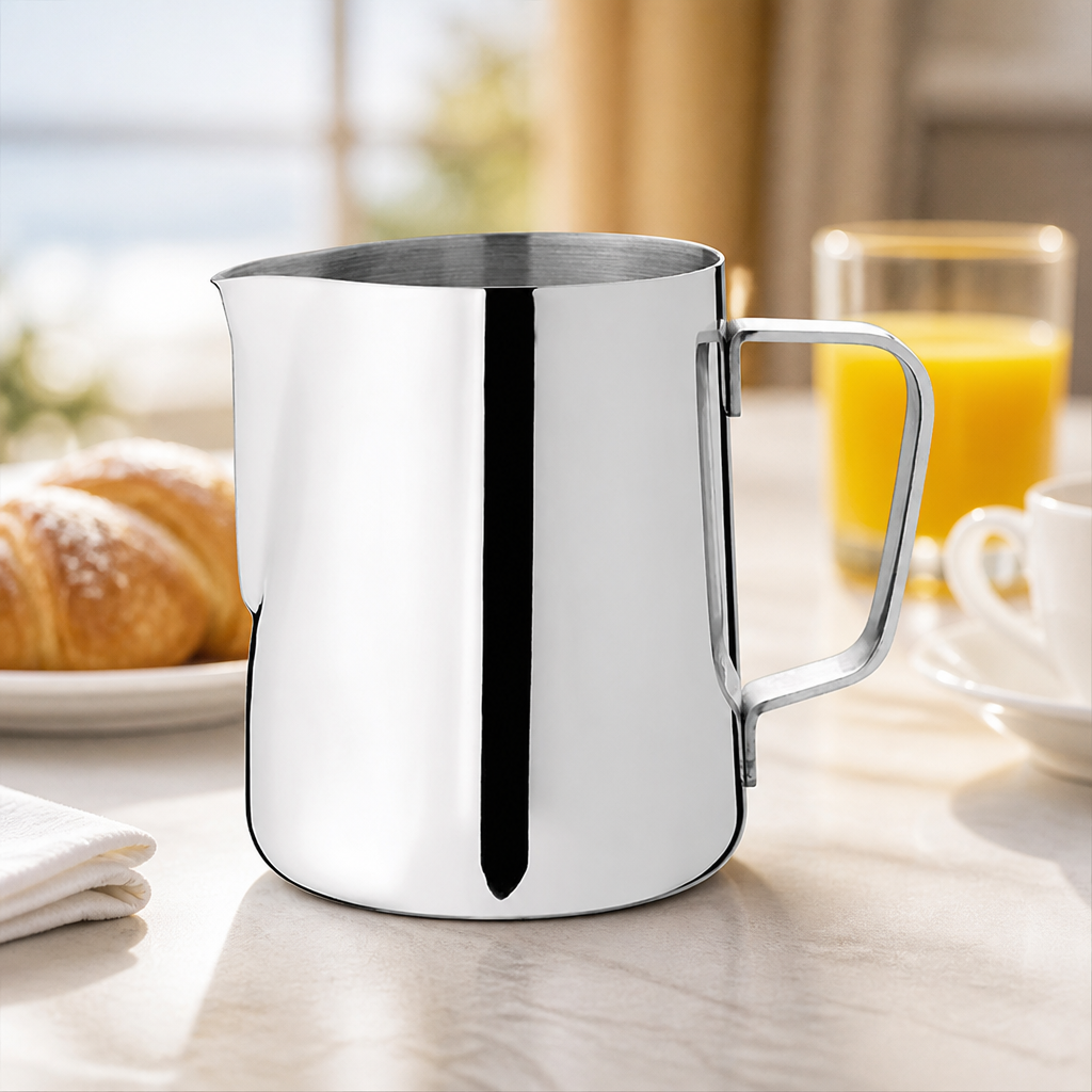 Commercial Stainless Steel Milk Jug 590ml for cafes and bars