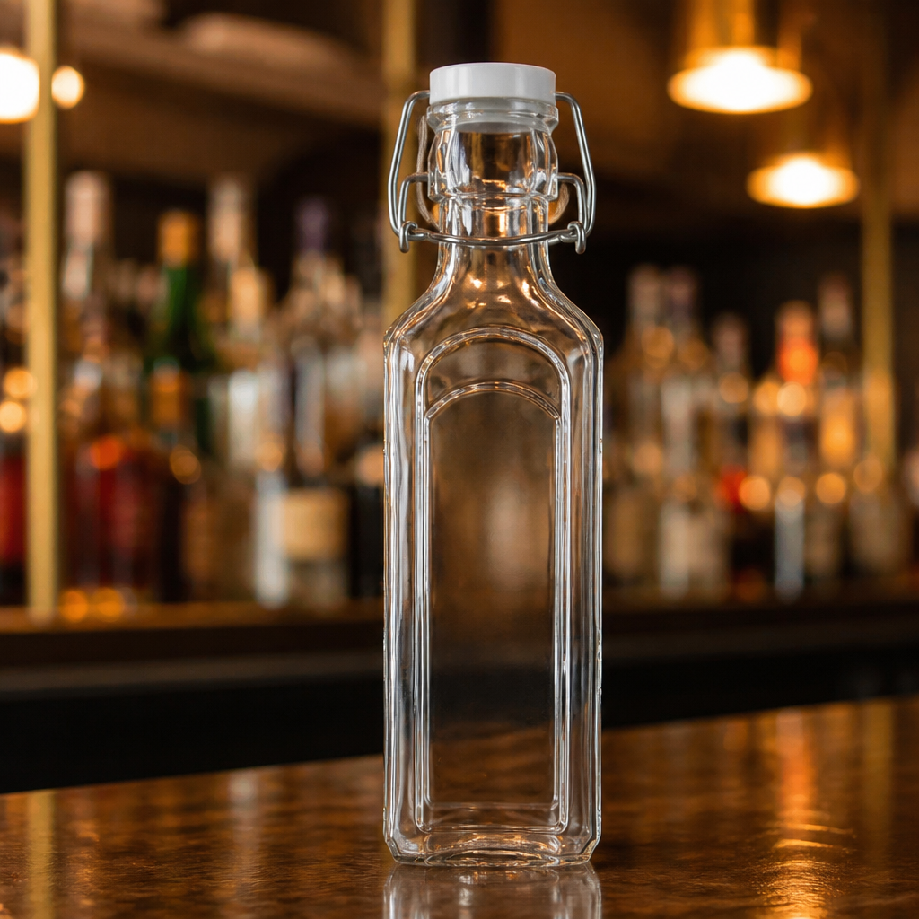 600ml Clip Top Preserving Bottle for vinegars and oils