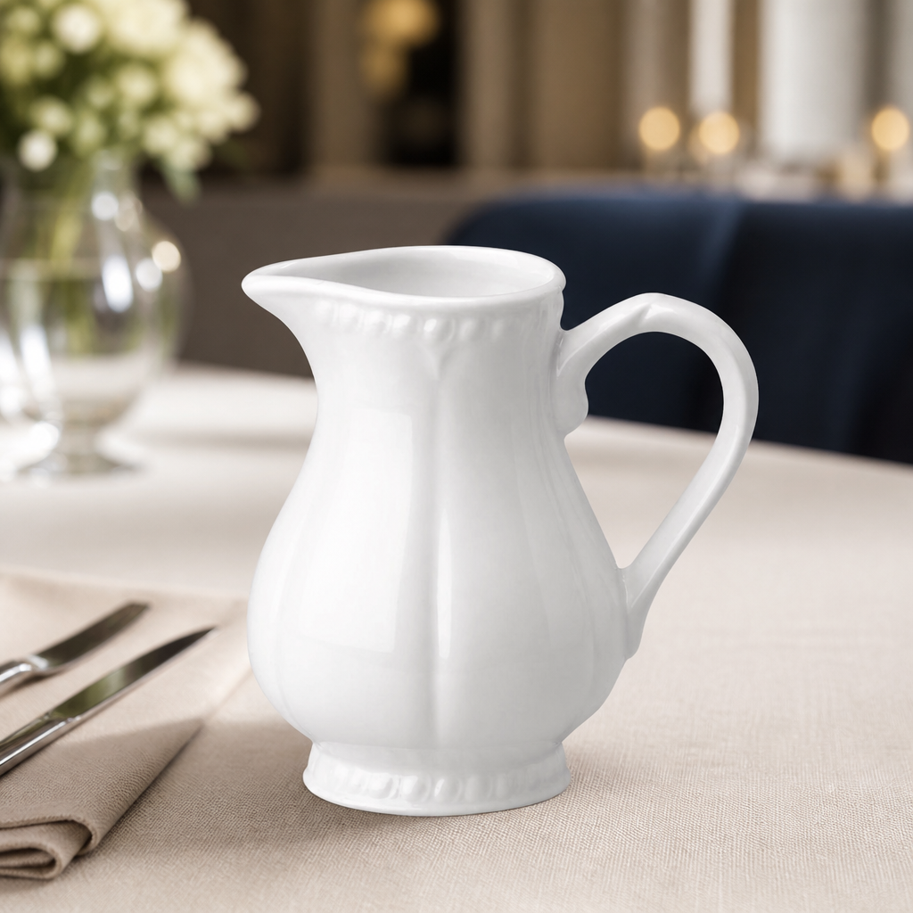 Commercial Milk Jugs 284ml Porcelain 4 Pack