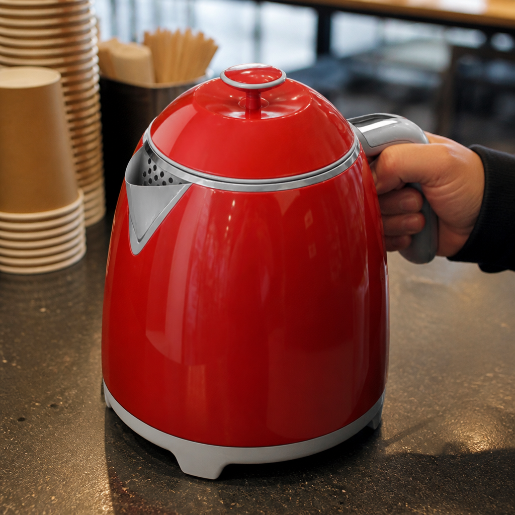 800ml Commercial Mini Kettle Red Double Wall Design