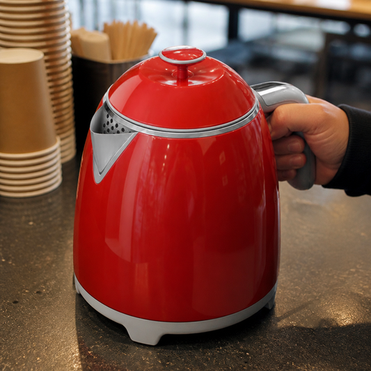 800ml Commercial Mini Kettle Red Double Wall Design