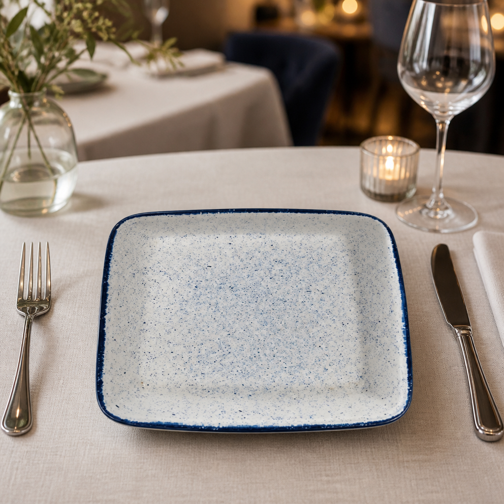 Commercial Square Baking Dishes 250mm 2Ltr Indigo Blue