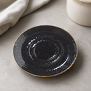 Small Double-Well Liquorice Saucers 118mm - 12 Pack