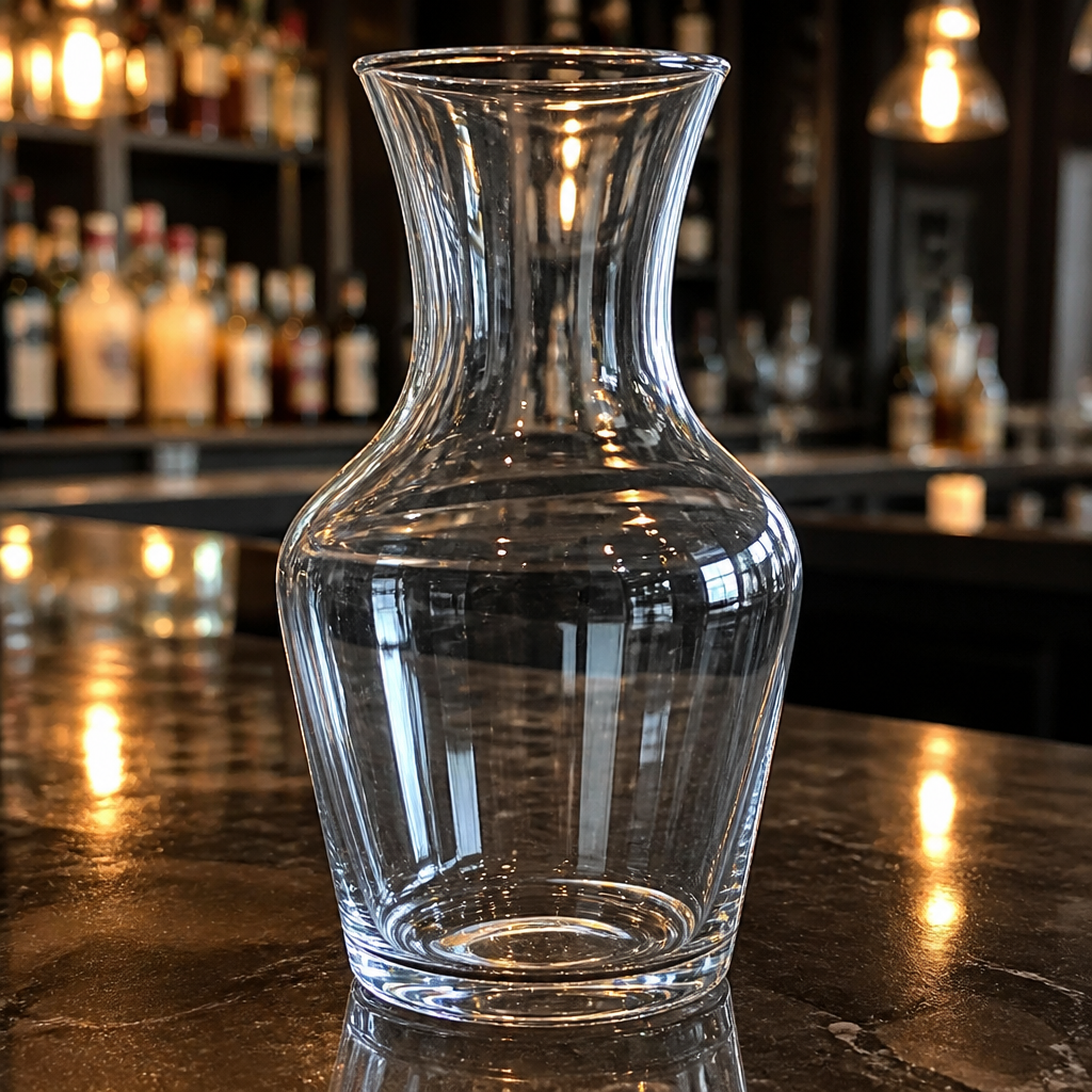 1L glass carafes and decanters for bars and restaurants