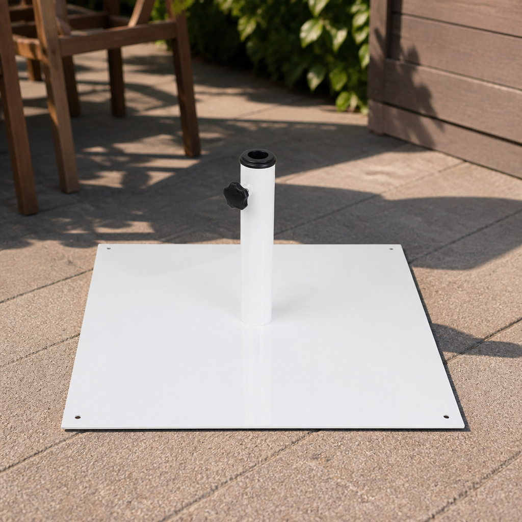 18kg Flat Metal Parasol Base for Commercial Use 620mm Width